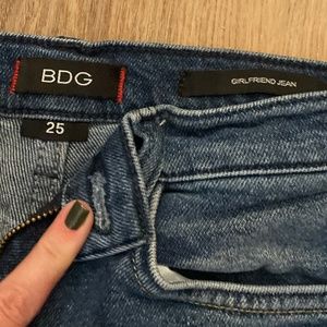 BDG High Rise Straight Leg Dark Wash Denim size 25